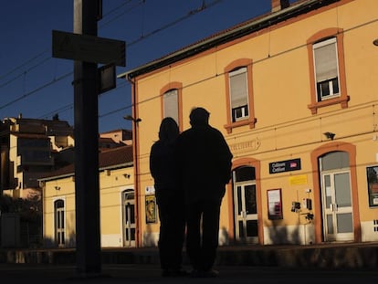 Estación de tren de Collioure, el pasado 12 de febrero.