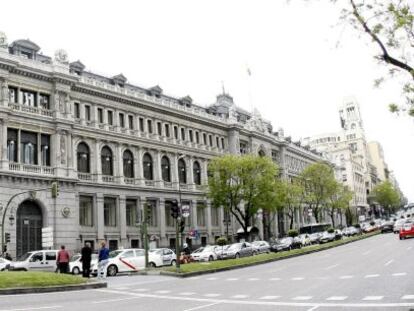 Vista de la fachada del Banco de Espa&ntilde;a. EFE/Archivo