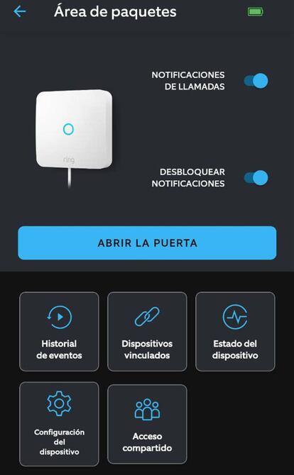 Opciones Ring Intercom