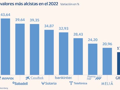 Ocho valores del selectivo se anotan más del 20% en el año