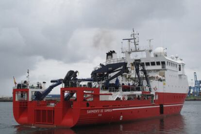 El buque científico <i>Sarmiento de Gamboa</i> salió del puerto de Las Palmas el 27 de enero para iniciar la campaña oceanográfica atlántica.
