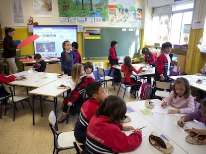 Una clase de primaria del Colegio Filósofo Seneca.