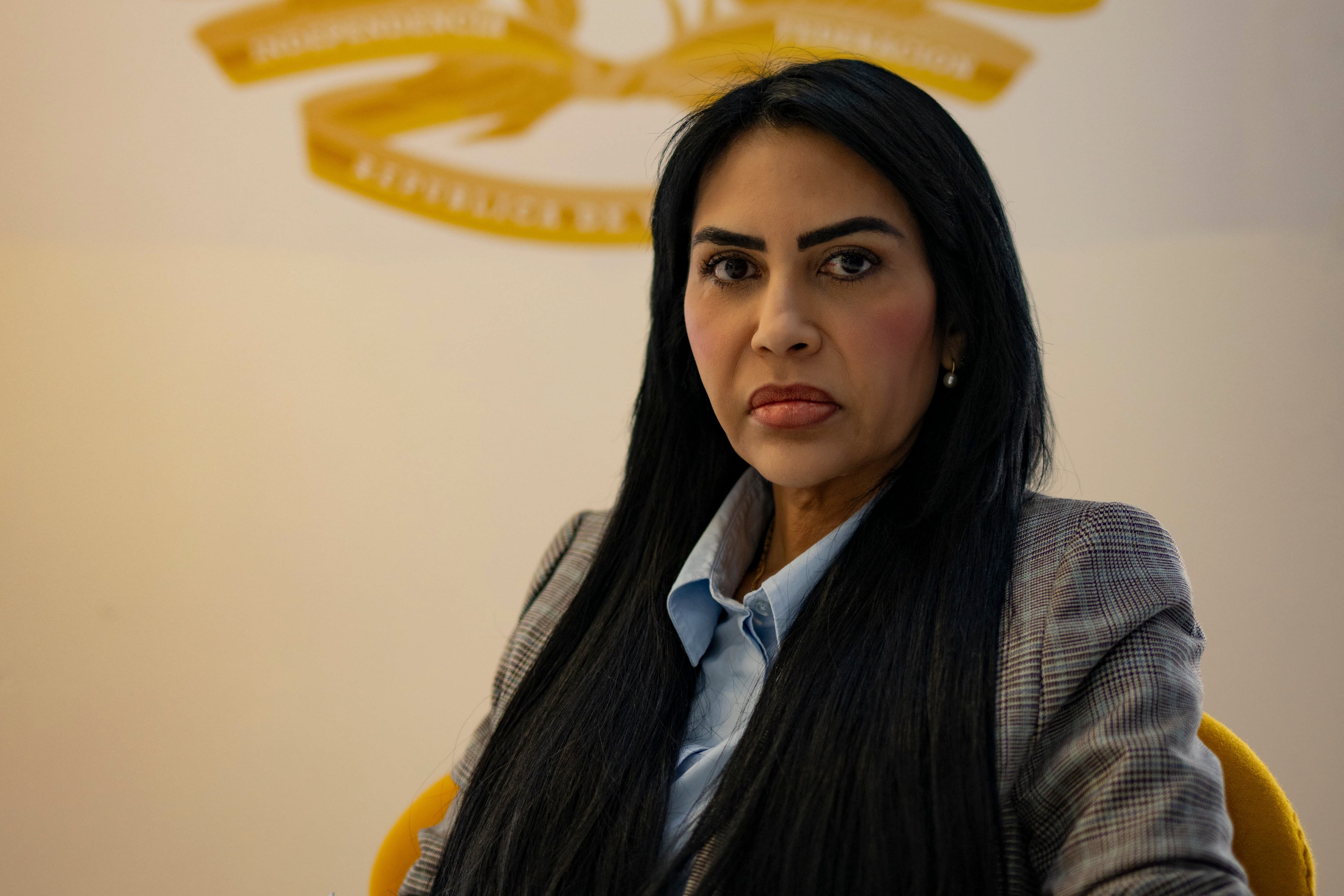 Delsa Solórzano posa para un retrato en su oficina en Caracas, Venezuela, el 8 de Septiembre de 2026.