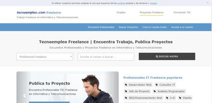 Un <a href="https://freelance.tecnoempleo.com/" target="_blank">portal</a> enfocado al autónomo o freelance del sector TIC.