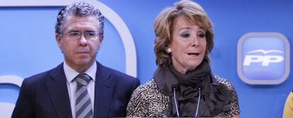 Francisco Granados y Esperanza Aguirre.