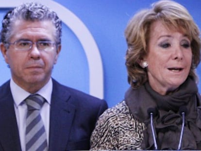 Francisco Granados y Esperanza Aguirre.