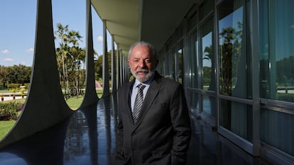Lula da Silva en el Palacio Alvorada en Brasilia, este miércoles.