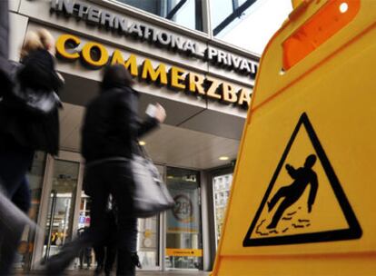 Sucursal bancaria del Commerzbank en Francfort.