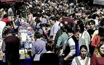 El ambiente en la Rambla a mediodía de ayer era espectacular.