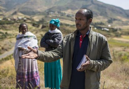 Tadelle Gebretsadik, de 44 años, tiene ocho hijos y vive en Alage, un pueblo que no cuenta con luz ni agua corriente. Sus aspiraciones pasan por contar con un sistema de regadío que no hagan depender las cosechas de las lluvias.