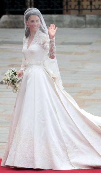 El vestido de novia de Kate Middleton, supuestamente copiado.