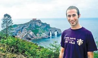 La fotografía de Iñigo Cabacas que ayer presidió el acto en homenaje a su memoria