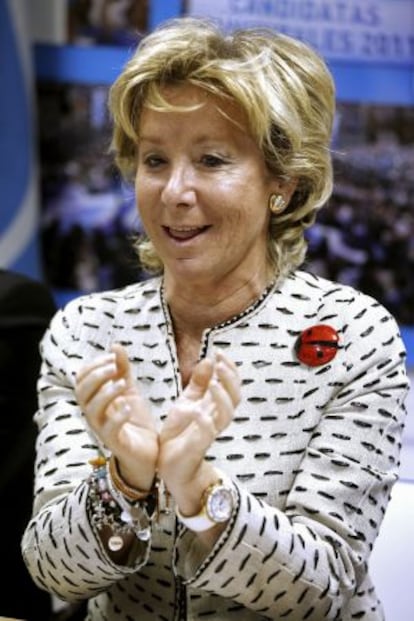 Madrid's regional premier, Esperanza Aguirre.