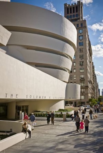 Perfil de la sede neoyorquina del Museo Guggenheim, proyectada hace medio siglo por Frank Lloyd Wright.