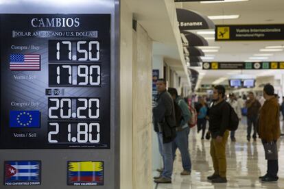 Casa de cambio en el aeropuerto del DF