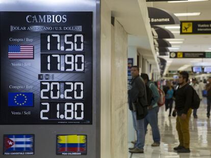 Casa de cambio en el aeropuerto del DF
