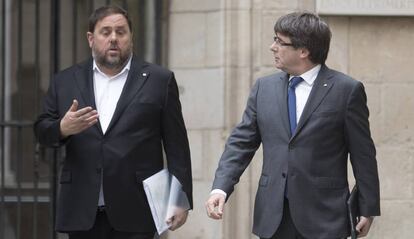 Oriol Junqueras i Carles Puigdemont.