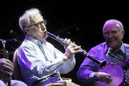 Woody Allen amb la New Orleans Band a Calella de Palafrugell.
