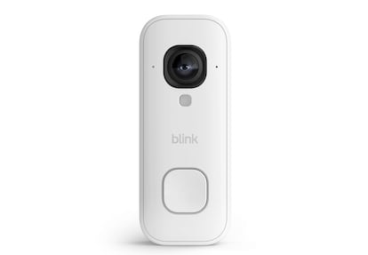Blink Wired Doorbell 2K+ de color blanco