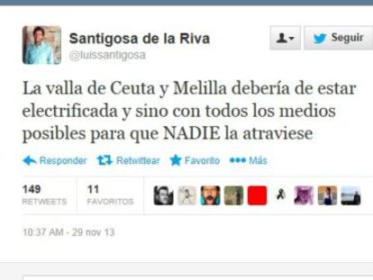 Un ‘cachorro’ del PP pide electrificar las vallas de Ceuta y Melilla