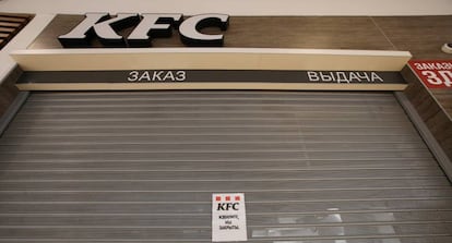 Un restaurante KFC en Moscú.