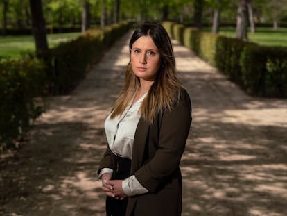 La coportavoz de Unidas Podemos en la Asamblea de Madrid, Alejandra Jacinto, en marzo de 2021.