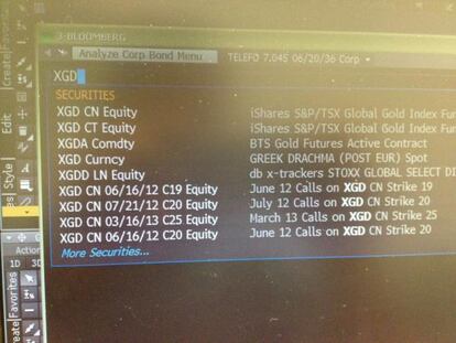 El nuevo dracma existe. De momento, en Bloomberg