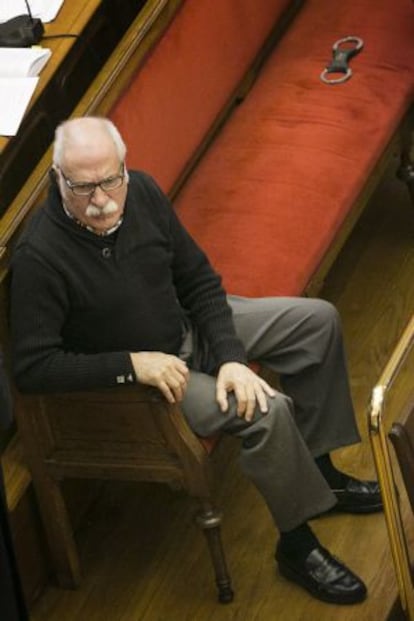 Alejandro Cuartero durante el juicio por el triple asesinato en el barrio de la Sagrada Familia.