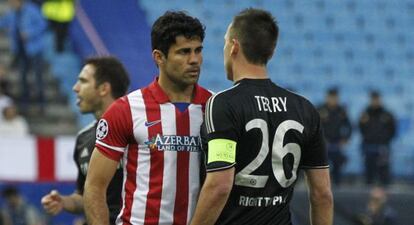 Diego Costa y Terry se encaran en el partido de ida. 