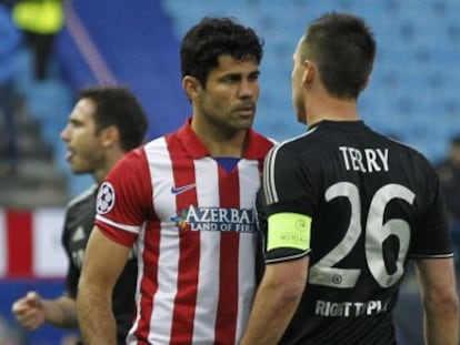 Diego Costa y Terry se encaran en el partido de ida. 