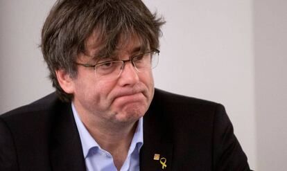 Puigdemont, ayer en Bruselas.