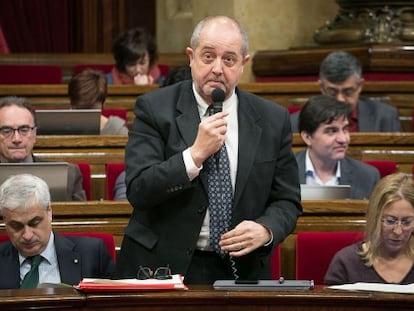 El conseller d'Empresa i Ocupació, Felip Puig, al Parlament.