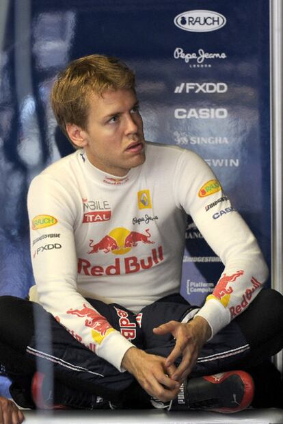 Sebastian Vettel, durante un descanso en Montecarlo.