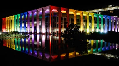 El palacio de Itamaraty, sede de la Cancillería brasileña, en Brasilia