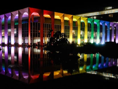 El palacio de Itamaraty, sede de la Cancillería brasileña, en Brasilia