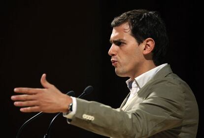 Albert Rivera, durante la campaña.
