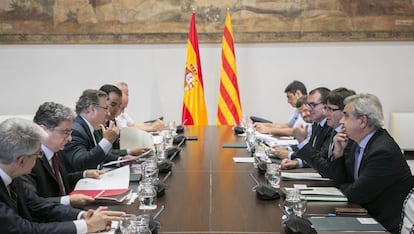 Reuni&oacute;n de la Junta de Seguridad de Catalu&ntilde;a en Barcelona. 