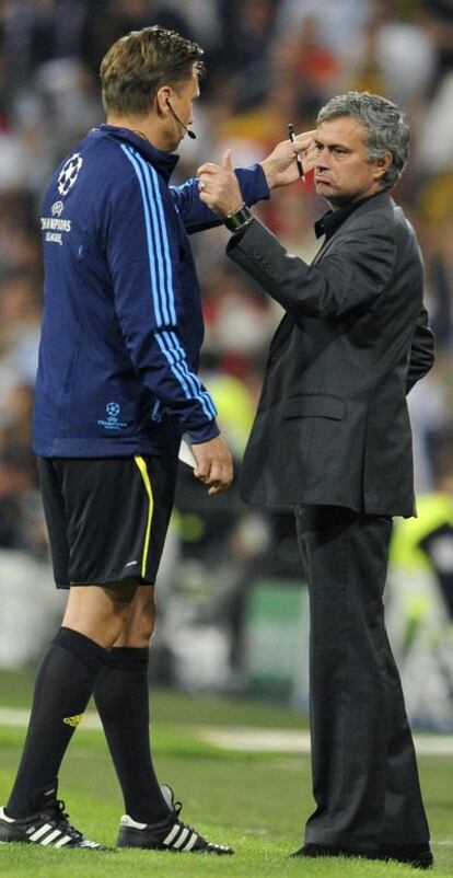 José Mourinho, en el partido de ida de Liga de Campeones ante el Barcelona.