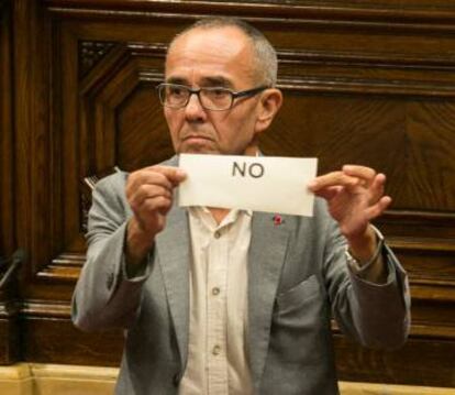 Joan Cocscubiela, de Catalunya Sí que es Pot, en 2017.