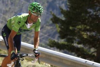 Valverde, durante la Vuelta.