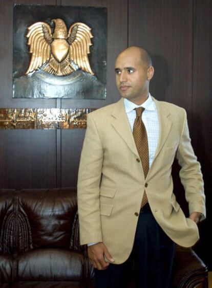 Saif el Islam, hijo de Muammar Gaddafi.
