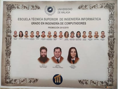 Orla de la promoción 2015-2019 del Grado en Ingeniería de Computadores.