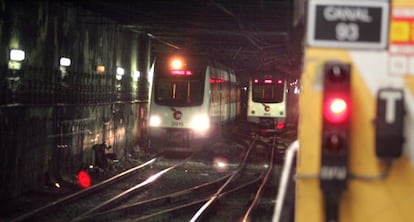 El tramo de Metrovalencia donde descarriló el convoy.