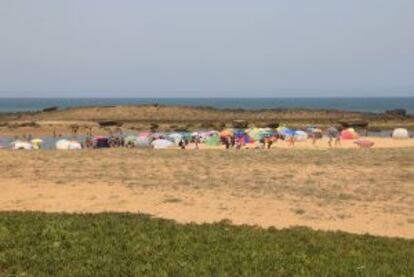 Playa familiar de Val d’Or, al sur de Rabat.