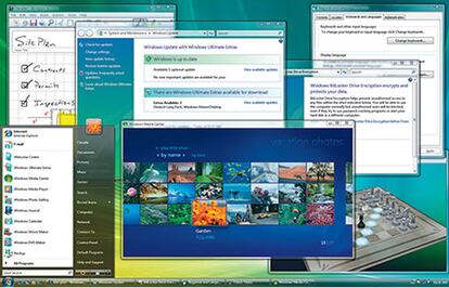WINDOWS VISTA. La era del portátil.  "Vista" sigue resonando —para mal— en los oídos de muchos de sus usuarios. En 2006 llega al mercado, con el boom de equipos portátiles. El sistema promete responder a sus necesidades de seguridad.  La llegada del sistema coincide también con el auge de los medios digitales, por eso actualiza su reproductor de Windows Media. El ordenador ya es más que un ordenador: con él podemos ver la televisión, ver y enviar fotografías. También editar vídeos.