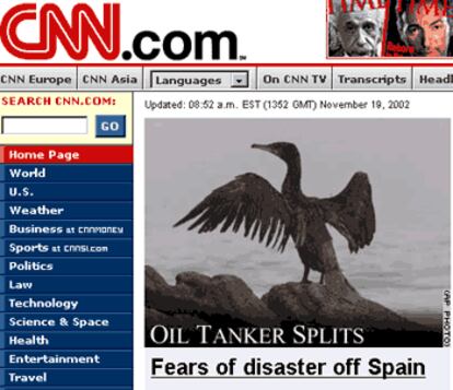 Portada de CNN en Internet.