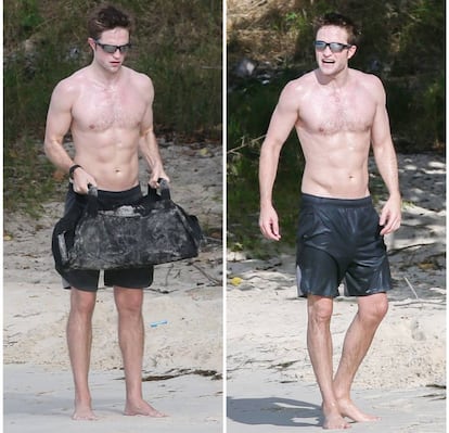 Las imágenes de un Robert Pattinson musculado que están comentando sus seguidores. Están tomadas en la isla caribeña de Antigua.