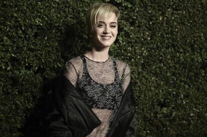 Katy Perry a su llegada a una cena organizada por Chanel esta semana en Los Angeles.