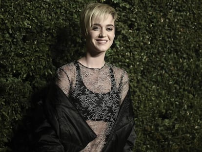 Katy Perry a su llegada a una cena organizada por Chanel esta semana en Los Angeles.