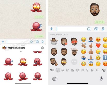 WhatsApp será compatible con los memojis de iPhone.